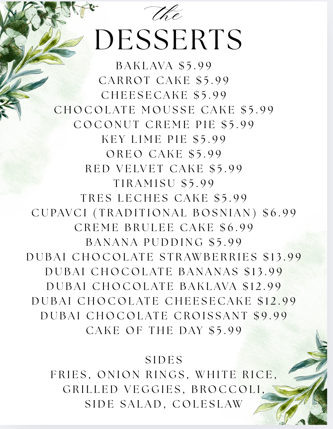 Bites by Ema menu pg. 2