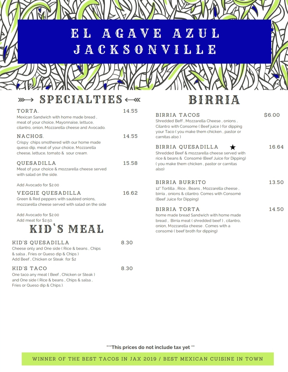 El Agave Azula 3 of 3